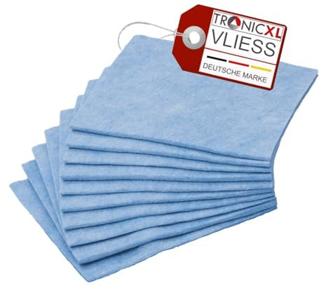 TronicXL 10 Stück Gastro Vlies Allzwecktücher Feucht & Trocken Allzwecktuch Putztuch Spültuch blau Tuch Tücher Putzen Haushaltstücher Wischtücher
