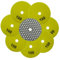QUEFORET Diamond Polishing Pads Grit 100-8pcs Dry Sanding Discs 100mm for Granite Marble Quartz Artificial Stone