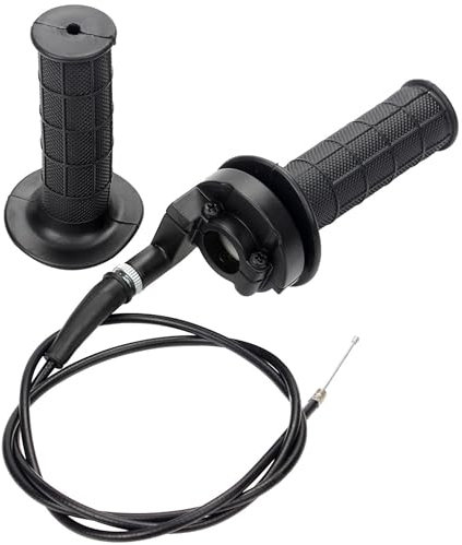 Gasgriff Griff Kabel Set, Motorradgriff Lenkergriffe, Motorrad Lenker Griffe, Gasgriff Mit Kabel + Gasklemme für 50cc 90cc 110cc 125cc 140cc 150cc 200cc 250cc Pitbike Dirtbike