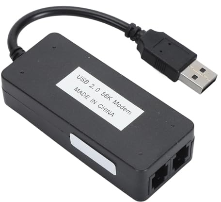RJ11 Port USB 56K Externes Datenmodem, Anrufer-ID-Unterstützung, Anti-Thunder, Computer Laptop Fax Modem für,