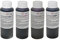 Zuckerpapier24® Lebensmitteltinte Set 4x100ml (Schwarz, Gelb, Magenta, Cyan); für Canon Drucker – Lebensmitteldruck auf Esspapier für Torten [KOL100]