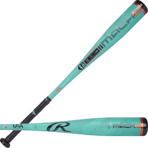 Rawlings MACH AI Baseballschläger 2025, USA, 10 Drop, 6,4 cm Schaft, 1 Stück Hybrid