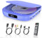 Lettore DVD Mini Desobry, Lettore DVD per TV 1080P, Lettore DVD senza regione con HDMI, incluso cavo HDMI/RCA e telecomando, Lettore CD/DVD che supporta l'ingresso USB/TF, Memoria di interruzione