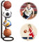 JOAASU Ball Storage Rack, 4 Tier Removable Metal Football Stand, Vertical Basketball Organizer Rack, Football Display Stand, Multifunctional Iron Ball Storage Shelf for Basketball Football Volleyball