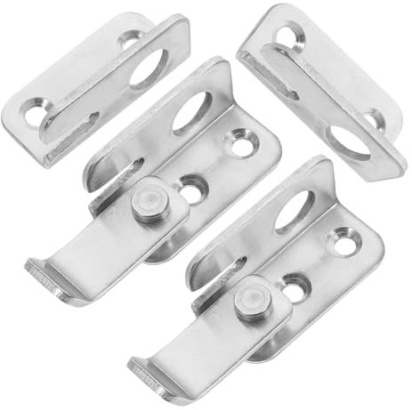 Yardenfun Edelstahltür Riegel Türschnalle Antipick 2 Stück Korrosionsbeständig Für Holztüren Und Fenster