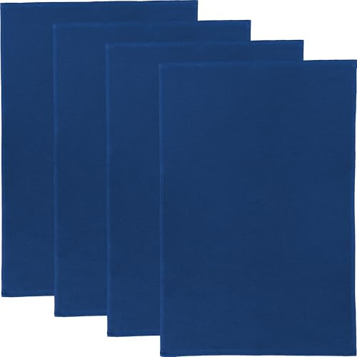 Erwin Müller Reinigungstuch, Putztuch, Multifunktionstuch 4er-Pack marine Größe 50x70 cm - saugstark, zum Putzen oder Staubwischen, robust und langlebig, mit Frottierseite