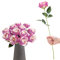 RHQFDM 12 Pezzi Rose Artificiali,51cm Rose Finte per Decorazioni,Fiori Artificiali di Seta,Rose Artificiali Realistiche,Rose Finte per Decorazione Della Casa,Giardino e Matrimonio(Rosa intenso)