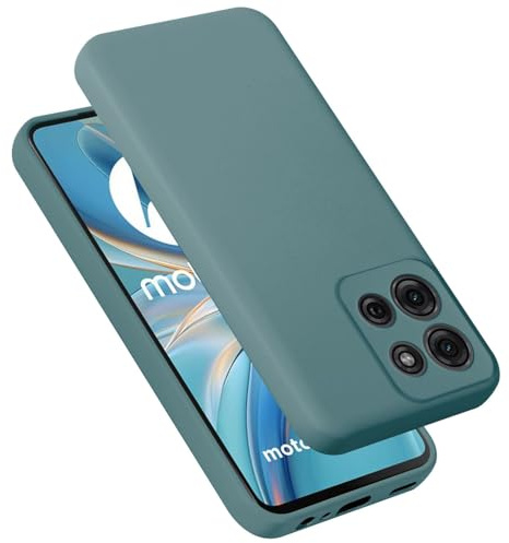 Cadorabo Hülle kompatibel mit Motorola Moto G75 Hülle Silikon Handyhülle für Moto G75 Case aus flüssigem Silikon- Kratzfeste und stoßfeste dünne TPU Schutzhülle - Liquid GRÜN