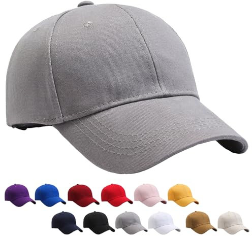 YOUYIKE Baseballkappe für Herren und Damen, Premium Baseball Cap, 100% Baumwolle, Verstellbar Schildmütze, Damen und Herren Kappe, Einheitsgröße, Outdoor Running Freizeit Basecap