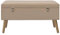 Generico kangqiling Sitzbank mit Stauraum 80 cm beige aus Samt, Beige, 329933