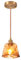 DLGLOLIN Suspension Luminaire Vintage Intérieur Industrielle Rétro E27 Abat-jour en Verre Ambre Plafonnier Lustre pour Chambre Salon Cuisine Salle à Manger