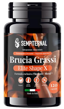SEMPITERNAL® Brucia Grassi Potenti Veloci. 120 Pillole Dimagranti Veloci E Efficaci. Integratore Drenante Forte Dimagrante donna e uomo Con 13 Nutrienti tra cui Bromelina e Guaranà.