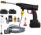 Qawner Pistolet à eau haute pression, 30 bar, nettoyeur haute pression avec 2 batteries de 6 000 mAh, chargeur et tuyau de 5 m, 435 PSI pour jardin et voiture