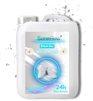 5L Schuh Deo White Musk – Frischekick für Ihre Schuhe! Geruchsstopp & Schweißgeruch-Entferner für langanhaltende Frische
