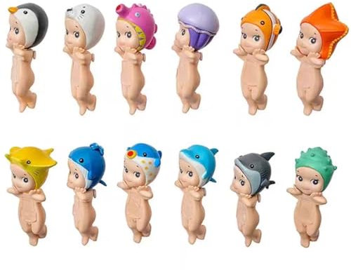 HSKRKOW Figurine Collection Angel Figurine décorative de collection surprise Mini Series Figurine Peut être utilisé dans les téléphones portables, les ordinateurs, les voitures(Modèle aléatoire)(D)