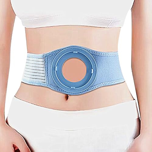 YZWZZXC Stoma Bandage, Bauchbinde, Unisex, mit 3 Stomaringen, mit Verlängerungsgürtel, Erhältlich für Alle Jahreszeiten, für Postoperative Anwendungen