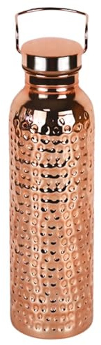 Copper Water Bottles 800ml Stainless Steel Portable Insulated Waterbottle | Pure Copper Vessel for Drinking for Drinking Camping Hiking Daily Women Men House Kitchen Indoor Outdoor Home