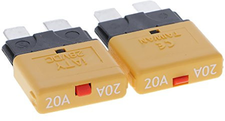 Sharplace 12V Auto Mini manuelle Sicherungs Schutz, 20A, Grün