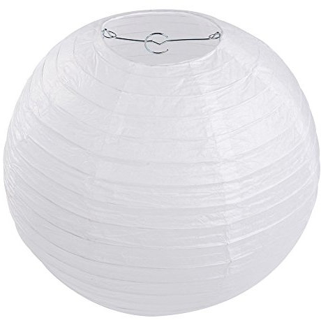 Letech 10x Laternen Papierlaterne weiß, 40 cm