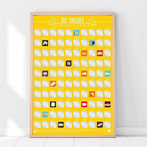 Gift Republic GR630018 Scratch Off Bucket List Cheeses
