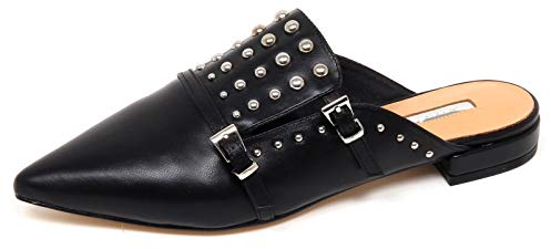 Gaudi E9542 Sandalo Donna Black Scarpe Borchie Sabot Shoe Woman [36]