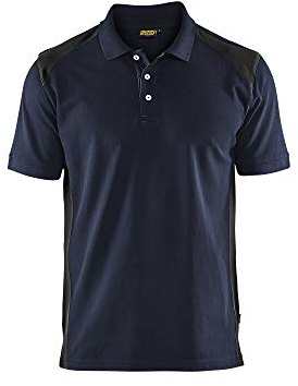 Blaklader 33241050 Polo-HAUSHIRT, Marineblau/Gelb, grootte XXL