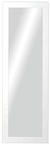 CHELY INTERMARKET MOD113 Espejo Pared Cuerpo Entero 30x130Cm Blanco Espejo Decorativo Grande Espejo Largo Pared Hogar Baño Dormitorio Entrada Salón Vertical Horizontal Estilo Moderno Kit Colgado