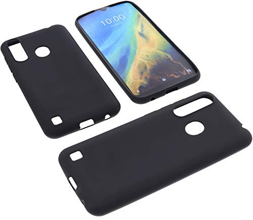 foto-kontor Hülle kompatibel mit ZTE Blade A7 2020 Tasche Gummi TPU Schutz Handytasche schwarz