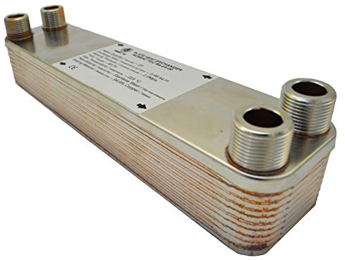 Edelstahl Plattenwärmetauscher Wärmetauscher Nordic Tec Ba-23-20 20 platten 90kW 3/4”