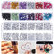 Winkwinky 2 Boxs Crystal Rhinestone, Rhinestones for Craft Diamante Gem Crafts 4-color Silver+ 12-color Round Diamond for Crafts Nail Art Clothes Shoes Bags