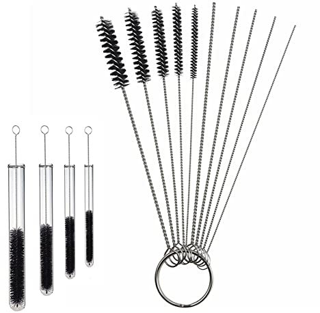 Kit de limpieza para aerógrafo, cepillo de limpieza, cepillo de limpieza, kit de limpieza para aerógrafo, kit de limpieza con cepillos y guillas para aerógrafo, para pequeñas aberturas/tubos/mangueras
