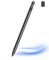 Stylus Pen Tablet Pen für alle Touchscreens, 1,45 mm Feinspitze Stylus Pad Pen für Smartphone, kompatibel mit Pads/Tablets/Phones/Samsung/Lenovo/Android/iOS mit Zwei Kappen Schwarz