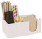 Bar Caddy, Bar Organiser, Bar Tidy, Cocktail Napkin Holder Straw Holder (Color : White)