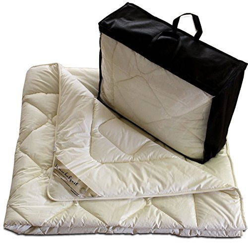 Meivita Merino Schafschurwolle Ganzjahresdecke (200 x 200 cm)