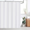 WELTRXE Duschvorhang, Basic Duschvorhänge mit Gewicht, 180x180 cm Textil aus Polyester Stoff, Anti-Schimmel Dusch Vorhang Wasserdicht Waschbar, Shower Curtains für Dusche und Badewanne Weiß