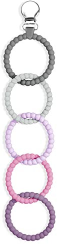 Vicloon Beißring Babys, Silikon Beissring Baby, BPA-frei Zahnen Nursing Zubehör für 3+ Monate Babys Kleinkinder Sensorisches Kauen Molar Spielzeug (Stil 5)