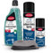 Caramba Auto Winter-Set (4-teilig), Anti Frost Scheibenreiniger Konzentrat, Express Scheibenenteiser Spray, Power Protect Gummi Pflege, Mikrofasertuch