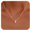 Poxtex Kreuz Halskette für Damen, 14 Karat vergoldet, zarte Halskette aus Sterlingsilber, kleiner Kreuzanhänger, Glaubenshalskette, einfache Goldkette, Schmuck für Frauen und Mädchen, Geschenke