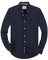 J.VER Oxford Herren Hemd Regular Fit Langarmhemd Bügelleicht Casual Hemden aus Baumwolle Button Down Freizeithemd mit Tasche,Navyblau,4XL
