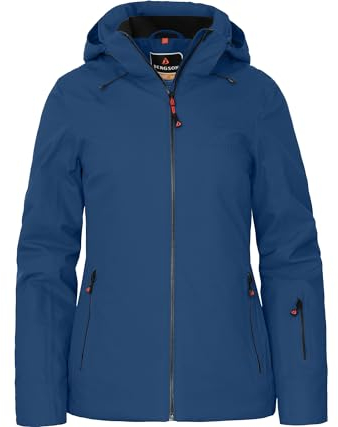 Bergson RANUA | Damen Skijacke & Winterjacke, wattiert, recycelt, 20000 mm Wassersäule, Viridian [309], 44 - Damen