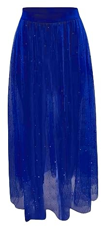 2 in 1 Faltenrock Damen Maxi Shiny Pailettenrock Karneval Gold Grüner Karnevalsrock Transparent Mesh Liquid Metallic Pailletten Pailletten-Rock Sexy Rave Tanzkleid für Karneval Party