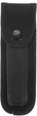 sourcing map Nylon Pocket Knife Sheath 5.8 x 1.8 Horizontal Vertical Carry Belt Loop Multi-Tool Pouch Folding Knife Belt Sheath with Snap Closure for Outdoor Use, Black