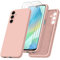 jrester Hülle kompatibel mit Samsung Galaxy A16 5G/4G, Rosa Weich Silikon Handyhülle Schutzhülle mit DREI Gehärtetes Glas Schutzfolie Displayschutzfolie