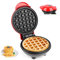 Mini Fer à Gaufre,Machines à Gaufres Et Croques, Machine à Gaufres Belge ø10cm, 220V| Petit Gaufre 350w Classic, Chauffage Double Face, Gaufre à Bulles Single, Petit, Adapté Aux Voyages