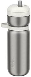 Mepal - Thermo-Trinkflasche Twist Sport - Auslaufsicher - Trinken ohne Flasche zu kippen - Vakuumisoliert: 6 Stunden warm/ 10 Stunden kalt - Wasserflasche - 600 ml - Ceramic white