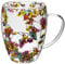 Dry Flowers Glass Coffee Mugs Double Walled Tea Cup Clear Glass Dried Flower Cup with Handle for Cold Beverages Gifts for Women Mum Wife Friend (350ml) (Colorful)