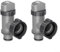 Lot de 2 valves à piston pour piscine hors sol Intex avec joints de rechange et écrous de rechange pour valve à piston marche/arrêt