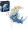 Moon Flower Building Set - 934PCS Artificial Flowers Botanical Collection Art for Wall or Home Decoration, Compatible with Block Flowers, Valentine Day, Birthday, (Blue Moon)