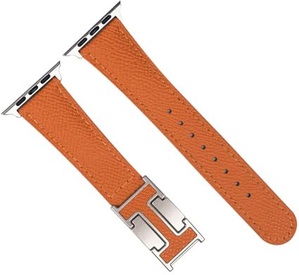 Cinturino magnetico in pelle compatibile con Apple Watch Ultra, Ultra 2, SE e Serie 1-10, elegante cinturino di ricambio per uomini e donne (49 mm-38 mm)