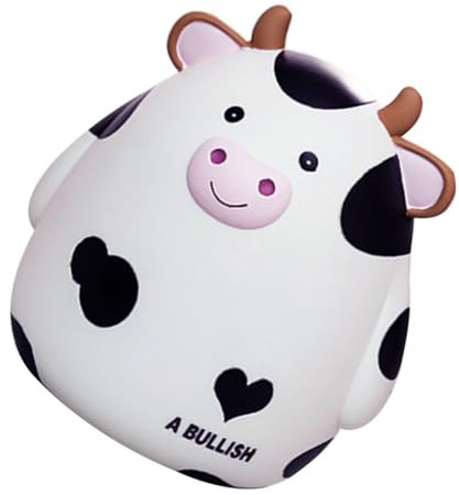HONITANO 1 Stück Sparschwein Kuhdekoration Ersparnisse Schreibtisch Erwachsene Kuhbank für sparstrumpf Cutie hausdeko wohnungseinrichtung Cartoon Kuh Münzbank Kuh rettender Topf Harz Black
